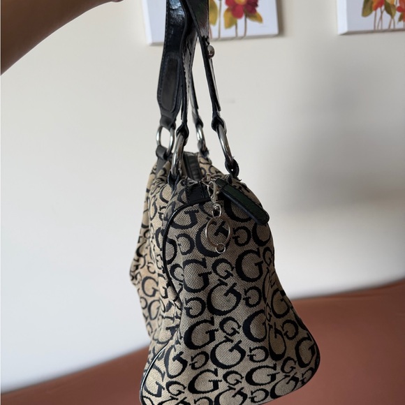 Guess Bolsa LA Black and Brown Shoulder Bag - Picture 2 of 7